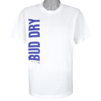 Budweiser - Bud Dry Single Stitch T-Shirt 1993 X-Large Vintage Retro
