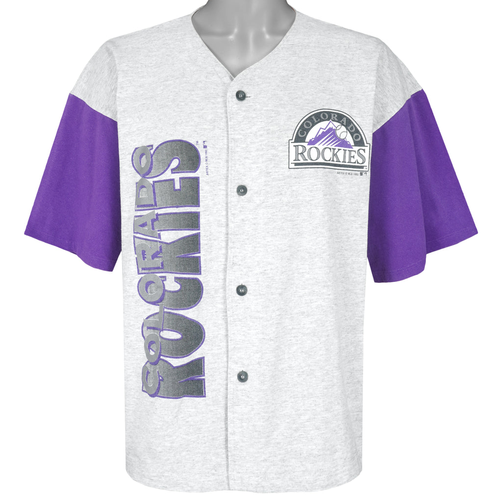 MLB (Artex) - Colorado Rockies Baseball Jersey 1993 X-Large Vintage Retro Baseball