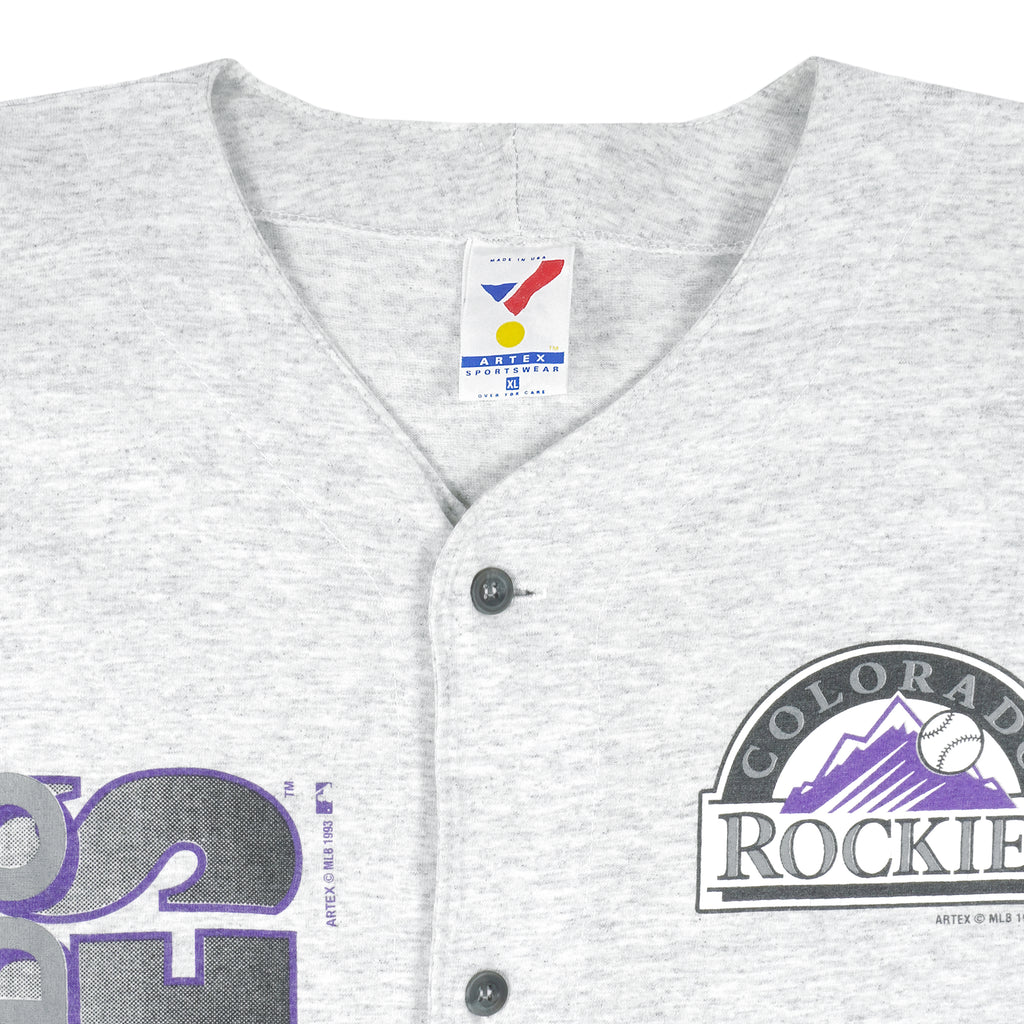 MLB (Artex) - Colorado Rockies Baseball Jersey 1993 X-Large Vintage Retro Baseball