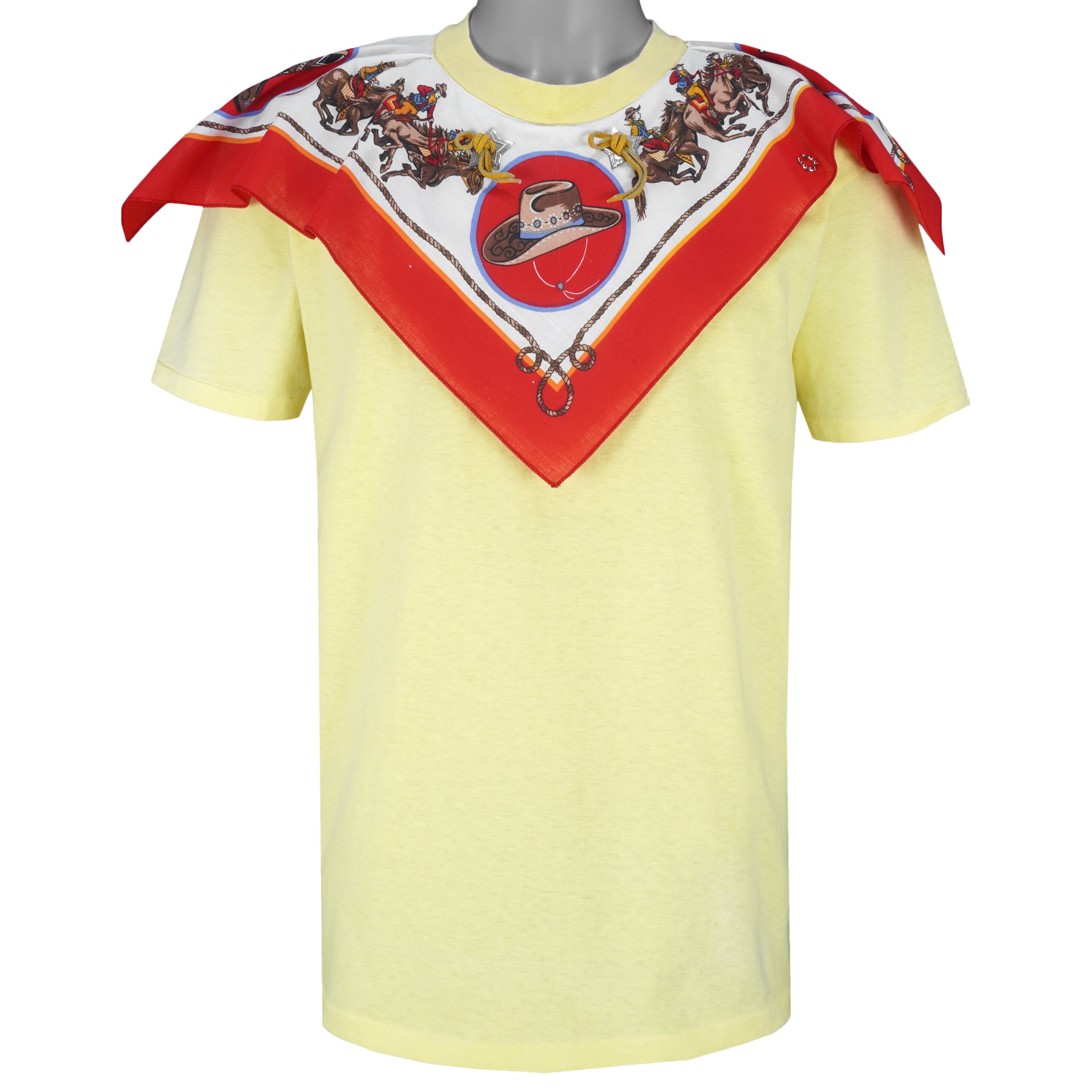Vintage (Sunbelt) - Collection Cowboy Single Stitch T-Shirt 1990s Large Vintage Retro