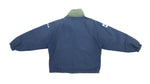 Nautica - Grey and Blue Reversible Fleece Lined Jacket 1990s Medium