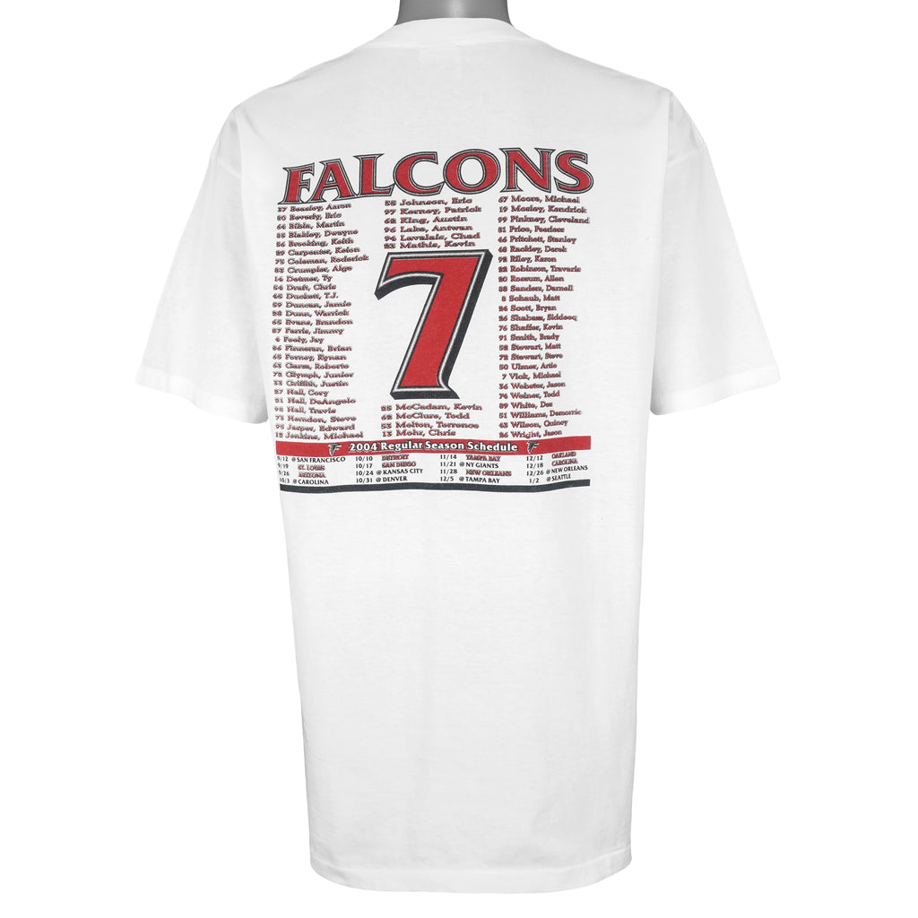 NFL (All Sport) - Atlanta Falcons Single Stitch T-Shirt 2004 Vintage Retro Football