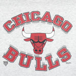 NBA (Hanes) - Chicago Bulls Big Logo Crew Neck Sweatshirt 1990s Medium Vintage Retro Basketball