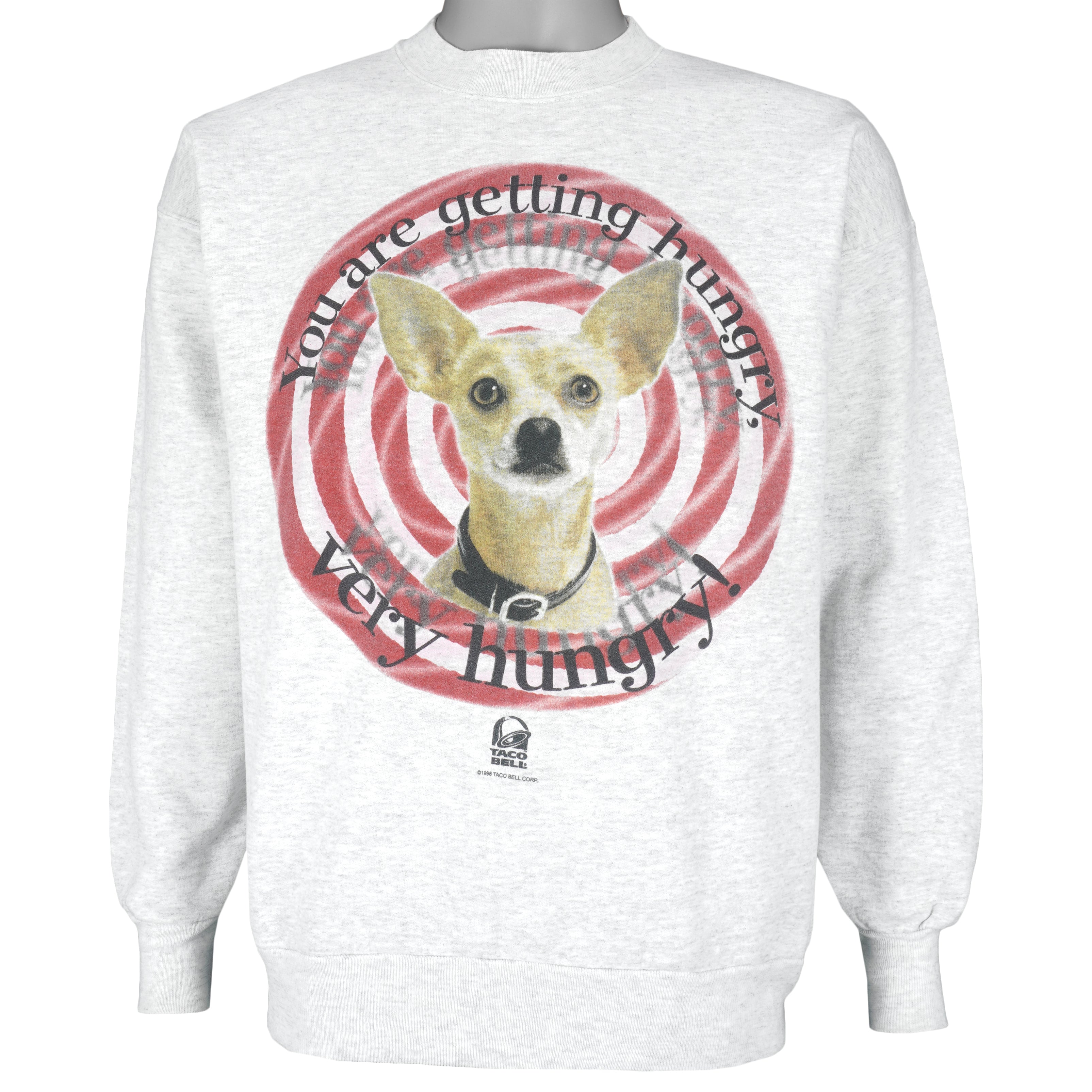 Vintage (Hanes) - Tago Bell You Are Getting Very Hungry Crew Neck Sweatshirt 1996 Large Vintage Retro