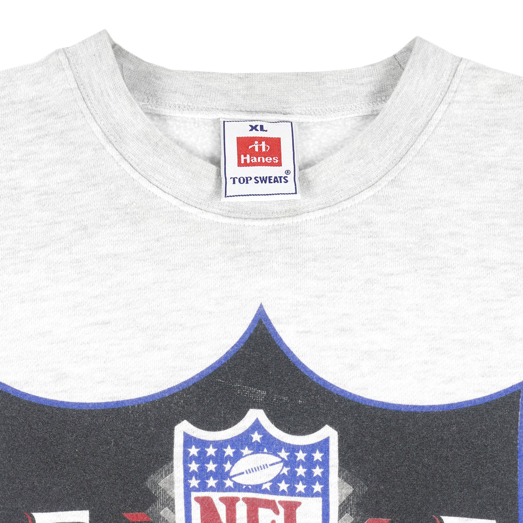 NFL (Hanes) - Europe Crew Neck Sweatshirt 1990s X-Large Vintage Retro Football