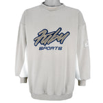 FUBU - Sports Embroidered Crew Neck Sweatshirt 1990s XX-Large Vintage Retro