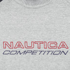 Nautica - Embroidered Turtleneck Sweatshirt 1990s Large Vintage Retro