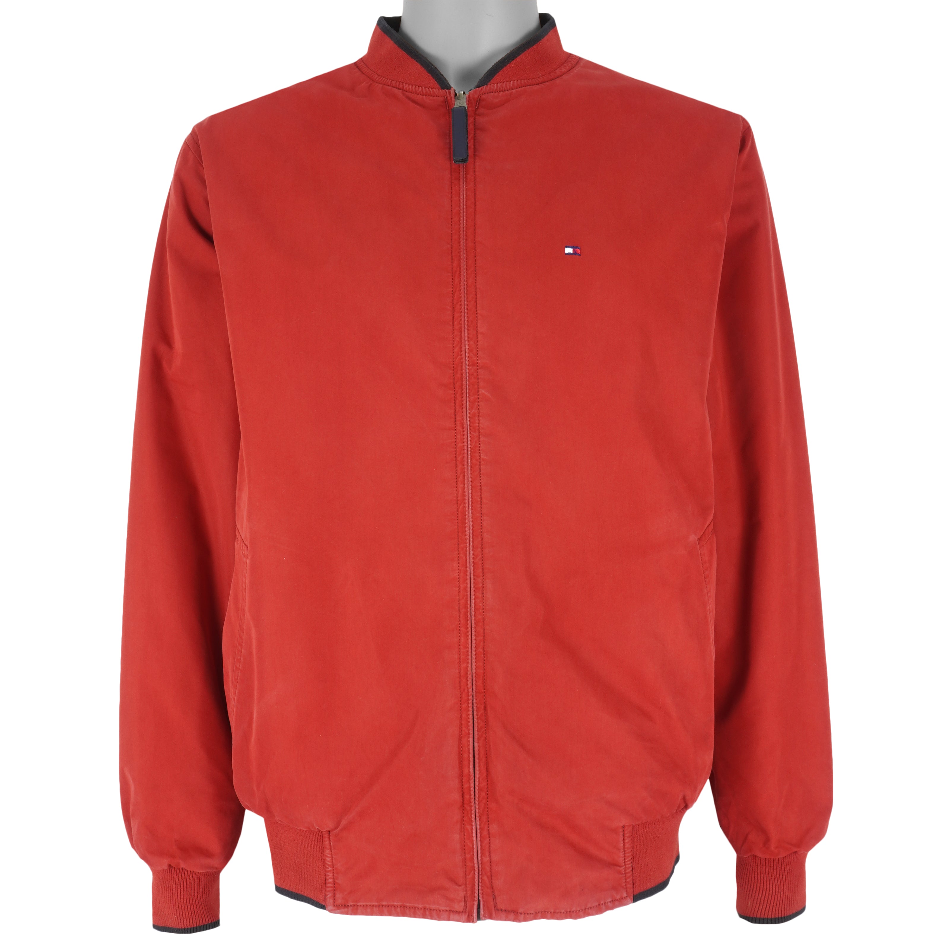 Tommy Hilfiger - Reversible Zip-Up Jacket 1990s Medium Vintage Retro