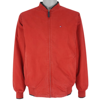 Tommy Hilfiger - Red & Blue Reversible Zip-Up Jacket 2000s Medium