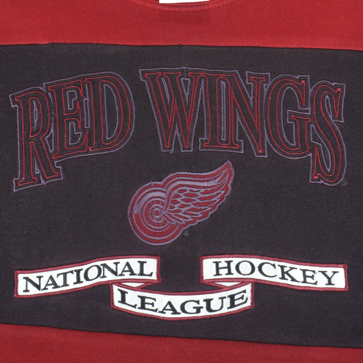 NHL (Logo Athletic) - Detroit Red Wings Crew Neck Sweatshirt 1990s X-Large Vintage Retro Hockey