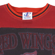 NHL (Logo Athletic) - Detroit Red Wings Crew Neck Sweatshirt 1990s X-Large Vintage Retro Hockey