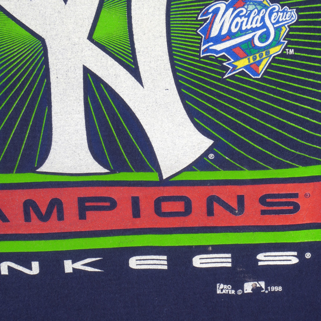 MLB (Pro Player) - Yankees World Series Champions T-Shirt 1998 Large Vintage Retro Baseball