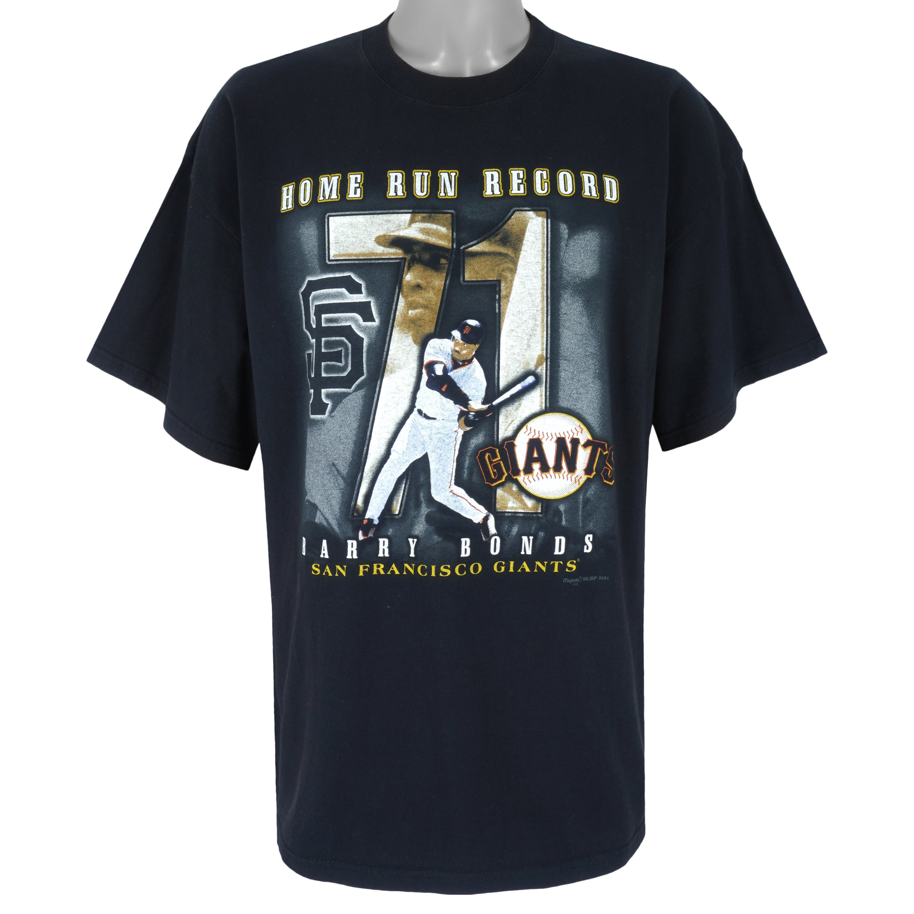MLB (Gildan) - San Francisco Giants Barry Bonds T-Shirt 2001 XX-Large Vintage Retro Baseball