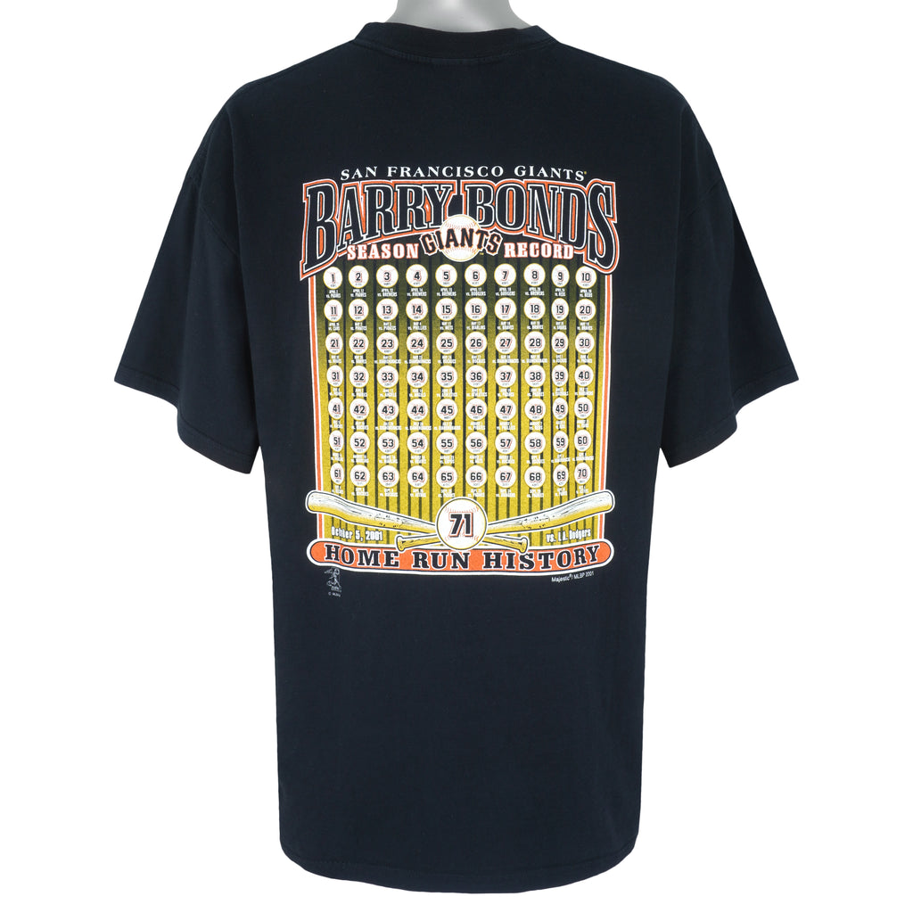 MLB (Gildan) - San Francisco Giants Barry Bonds T-Shirt 2001 XX-Large Vintage Retro Baseball