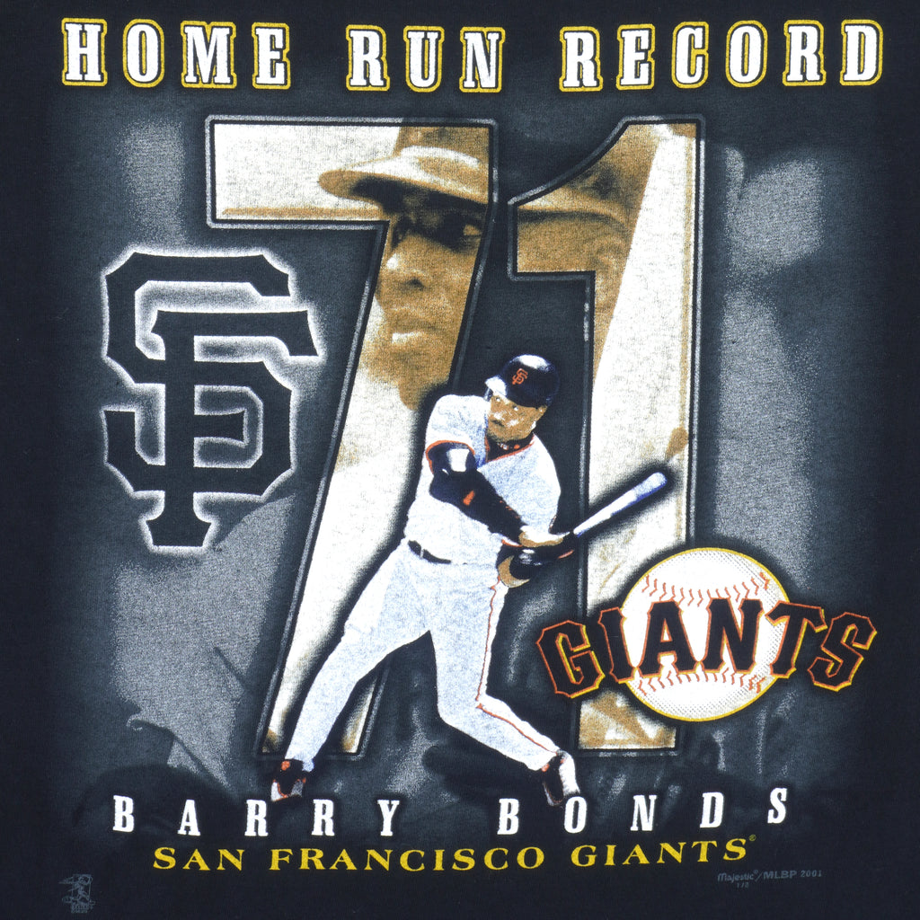 MLB (Gildan) - San Francisco Giants Barry Bonds T-Shirt 2001 XX-Large Vintage Retro Baseball