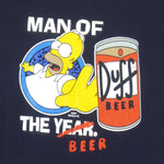 Vintage - The Simpsons Man Of The Duff Beer T-Shirt 1990s Large Vintage Retro
