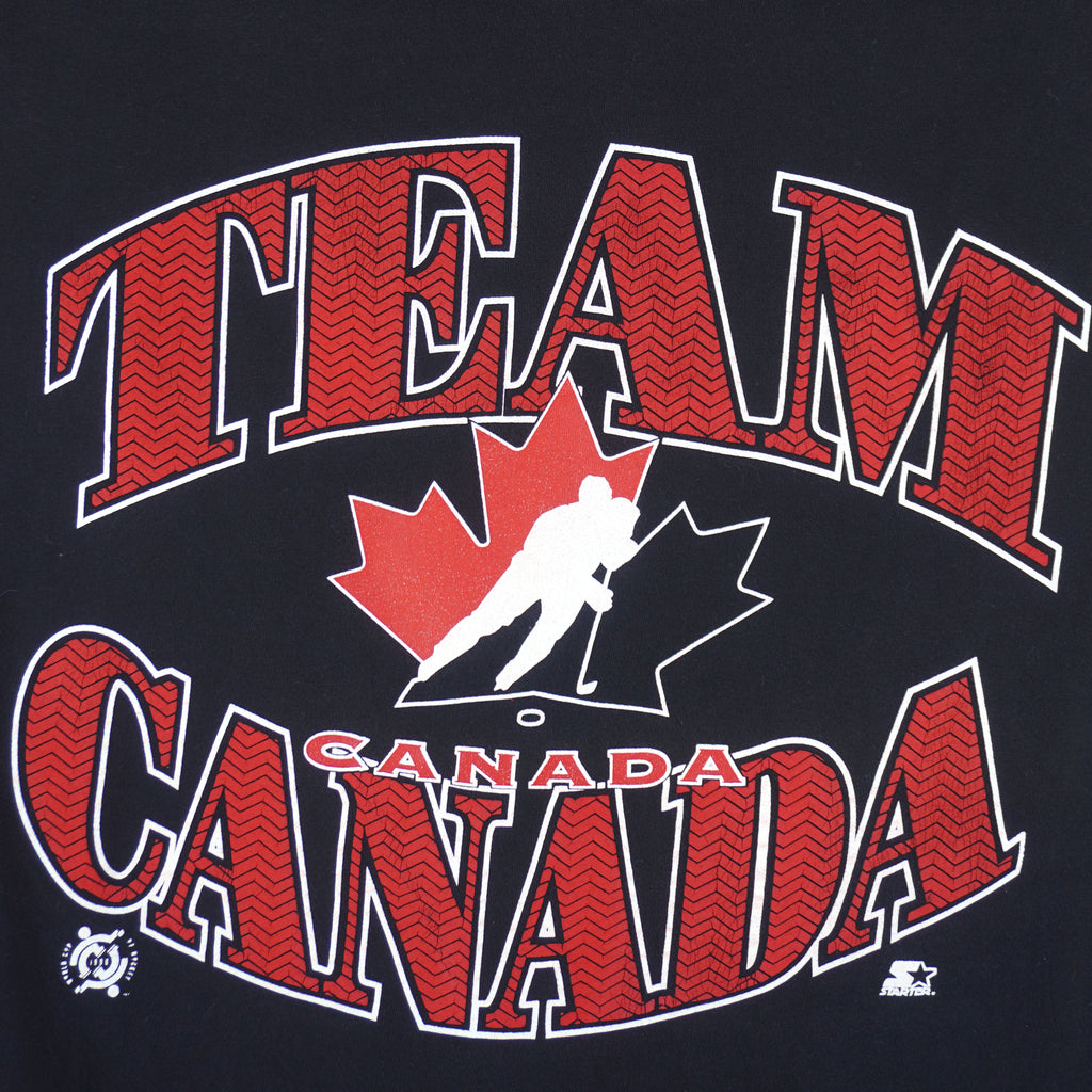 Starter - Hockey Team Canada World Cup T-Shirt 1996 Large Vintage Retro Hockey