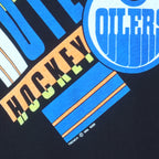 NHL (Trench) - Edmonton Oilers Spell-Out T-Shirt 1989 Medium