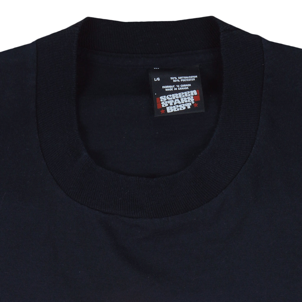 NHL (Trench) - Edmonton Oilers Spell-Out T-Shirt 1989 Medium