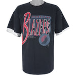 NBA (Salem) - Portland Trail Blazers Roll Em Up T-Shirt 1990s X-Large