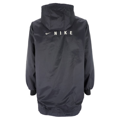Nike - Black Spell-Out Hooded Windbreaker 1990s Large