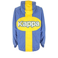 Kappa - Blue Big Logo & Spell-Out Hooded Windbreaker 1990s Large Vintage Retro