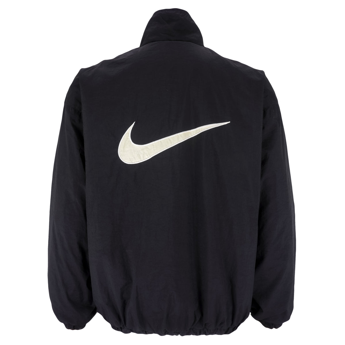 Nike - Black & White Big Logo Reversible Windbreaker 1990s Medium Vintage Retroo
