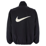 Nike - Black & White Big Logo Reversible Windbreaker 1990s Medium Vintage Retroo