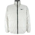 Nike - Black & White Big Logo Reversible Windbreaker 1990s Medium