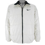 Nike - Black & White Big Logo Reversible Windbreaker 1990s Medium