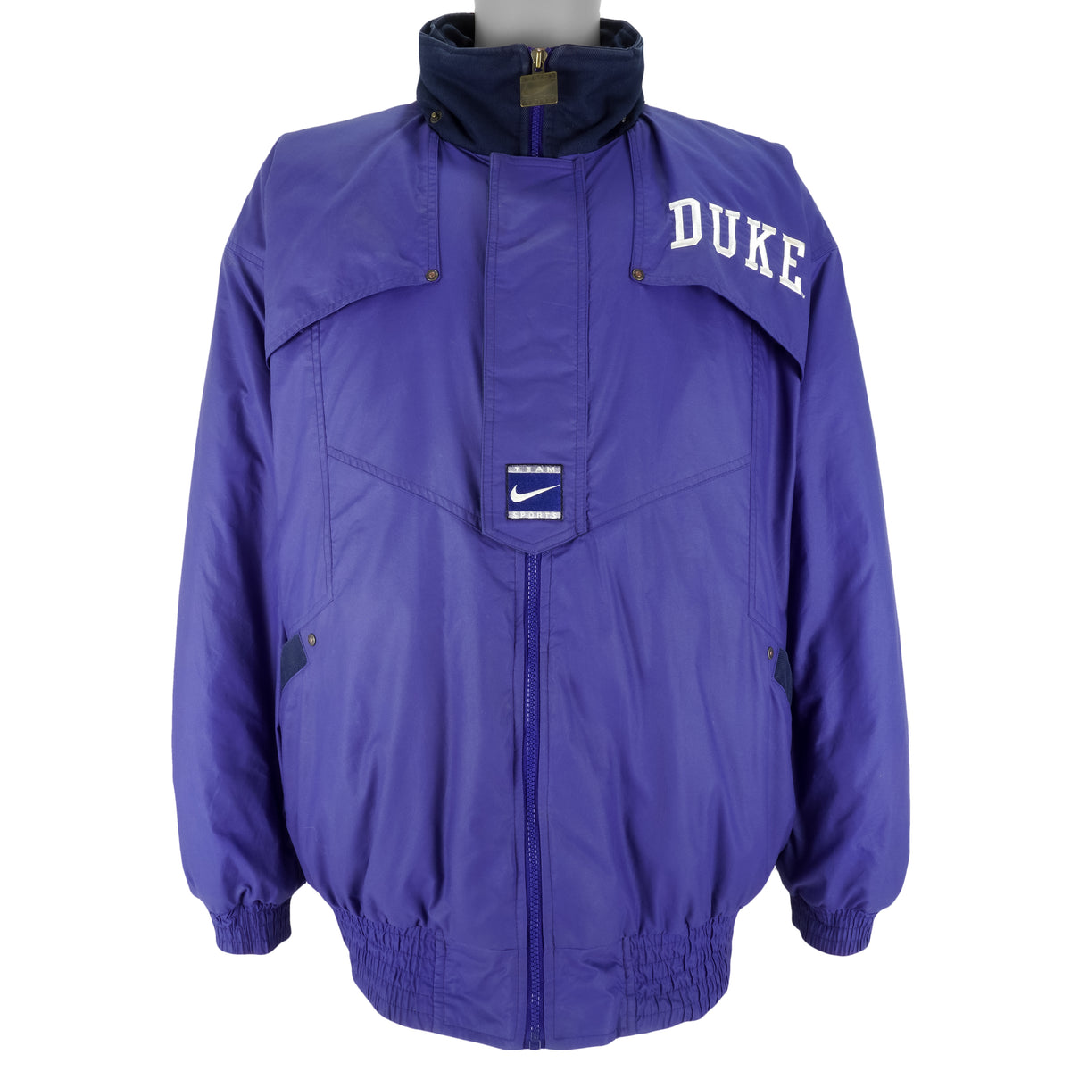 Nike - Duke Blue Devils Big Logo Windbreaker 1990s XX-Large Vintage Retro Football College