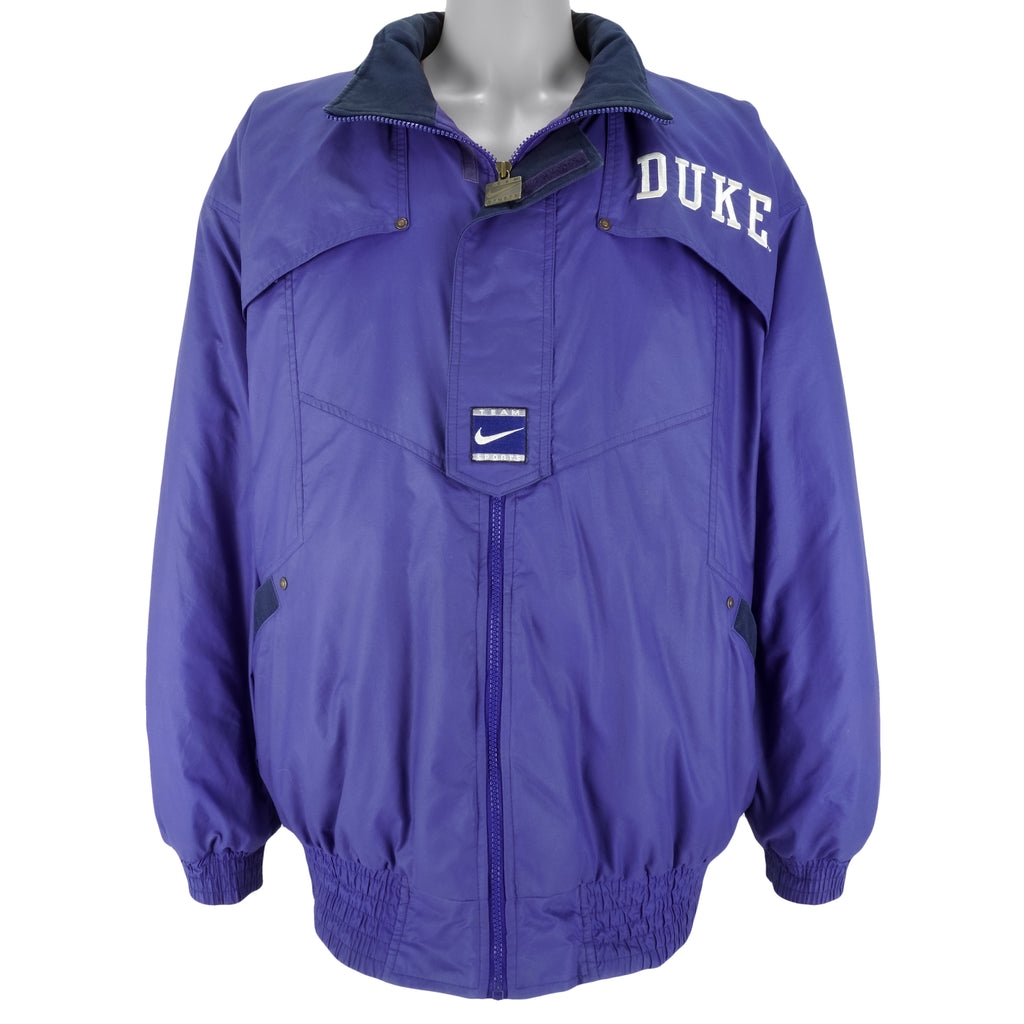 Nike - Duke Blue Devils Big Logo Windbreaker 1990s XX-Large Vintage Retro Football College