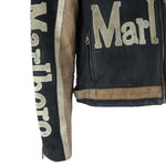 Vintage - Black & Brown Marlboro Champion Team Racing Jacket 1990s Medium Vintage Retro