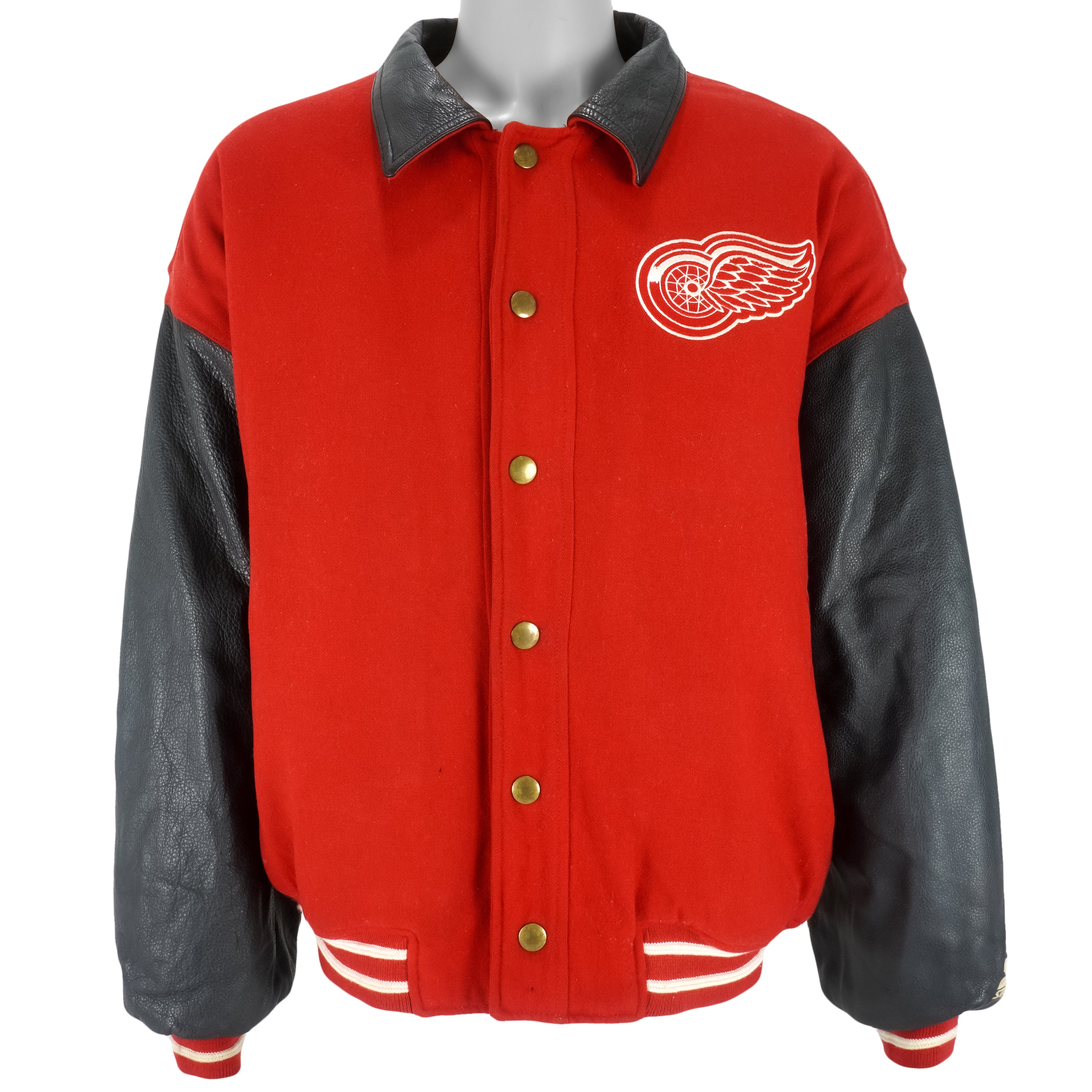 Detroit Red Wings Vintage Starter Jacket Size Large L 90's NHL Bomber