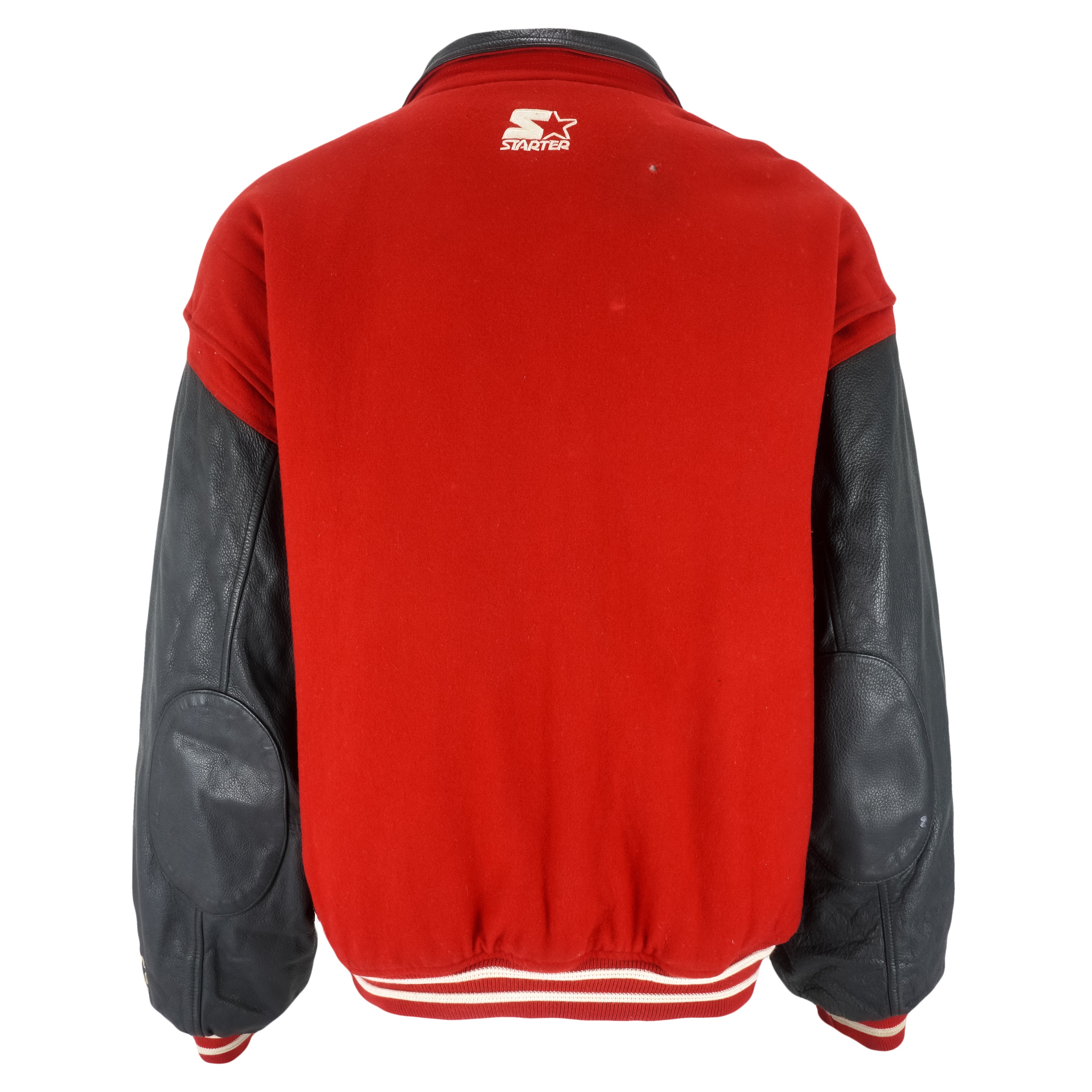 Starter - Detroit Red Wings Varsity Jacket 1990s Large Vintage Retro Hockey