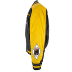 NFL (GIII) - Pittsburgh Steelers Leather Jacket 1990s Medium Vintage Retro