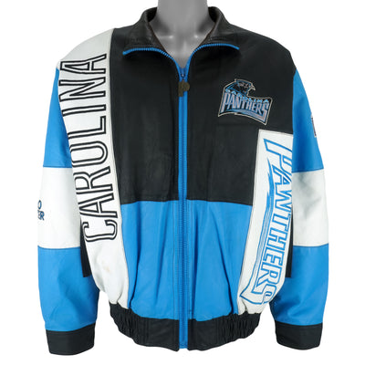 NFL (Pro Player) - Carolina Panthers Leather Jacket 1990s Large