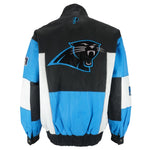 NFL (Pro Player) - Carolina Panthers Leather Jacket 1990s Large Vintage Retro Football