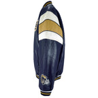 NFL - St. Louis Rams Big Logo Faux Leather Jacket 1990s X-Large Vintage Retro Football