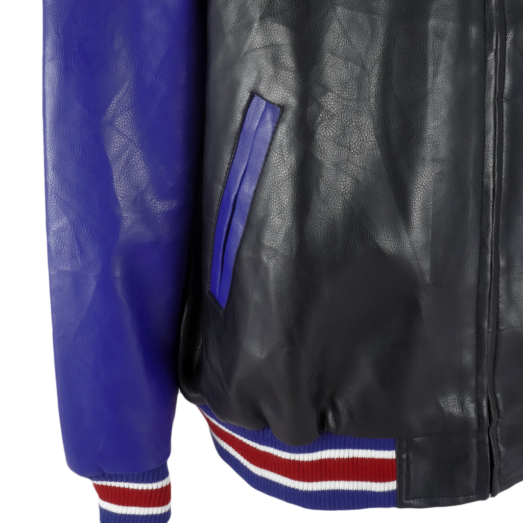NHL (GIII) - Montreal Canadiens Faux Leather Jacket 1990s X-Large Vintage Retro Hockey