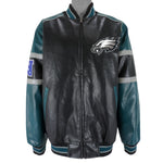 NFL - Philadelphia Eagles Faux Leather 1990s X-Large Vintage Retro Football