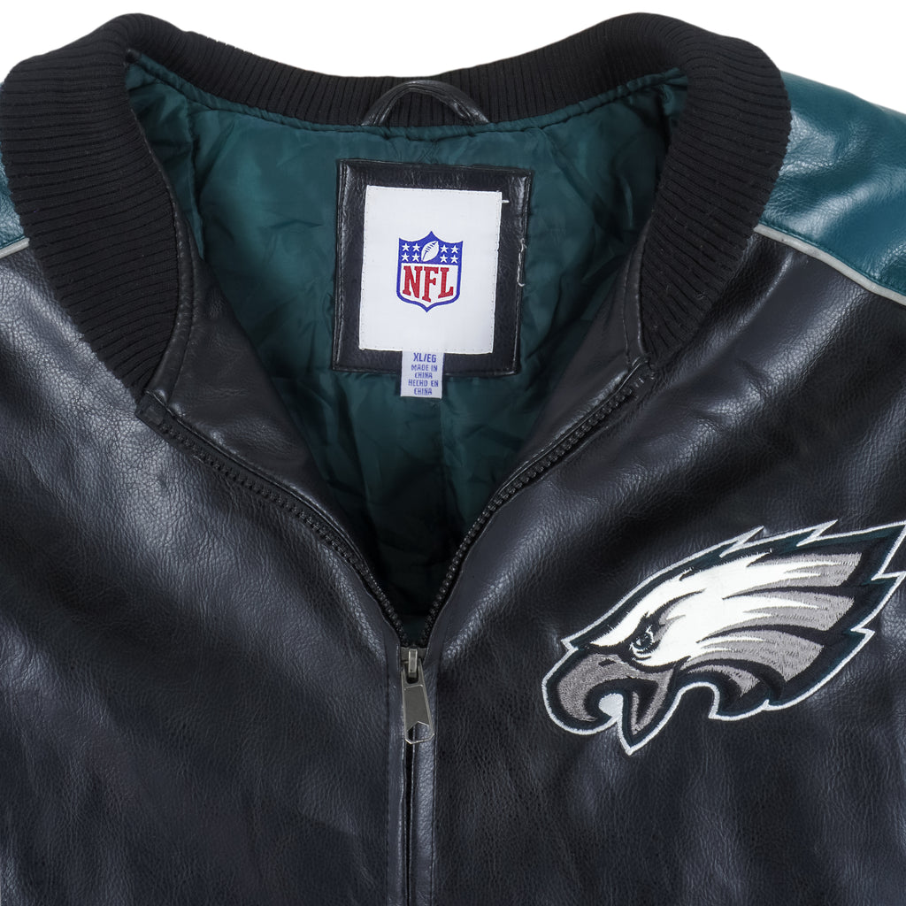 NFL - Philadelphia Eagles Faux Leather 1990s X-Large Vintage Retro