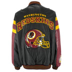 NFL (58 Sports) - Washington Redskins Leather Jacket 1990s XX-Large Vintage Retro Football