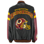 NFL (58 Sports) - Washington Redskins Leather Jacket 1990s XX-Large Vintage Retro Football