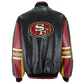 NFL - San Francisco 49ers Faux Leather Jacket 1990s Large Vintage Retro Football