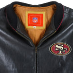 NFL - San Francisco 49ers Faux Leather Jacket 1990s Large Vintage Retro Football