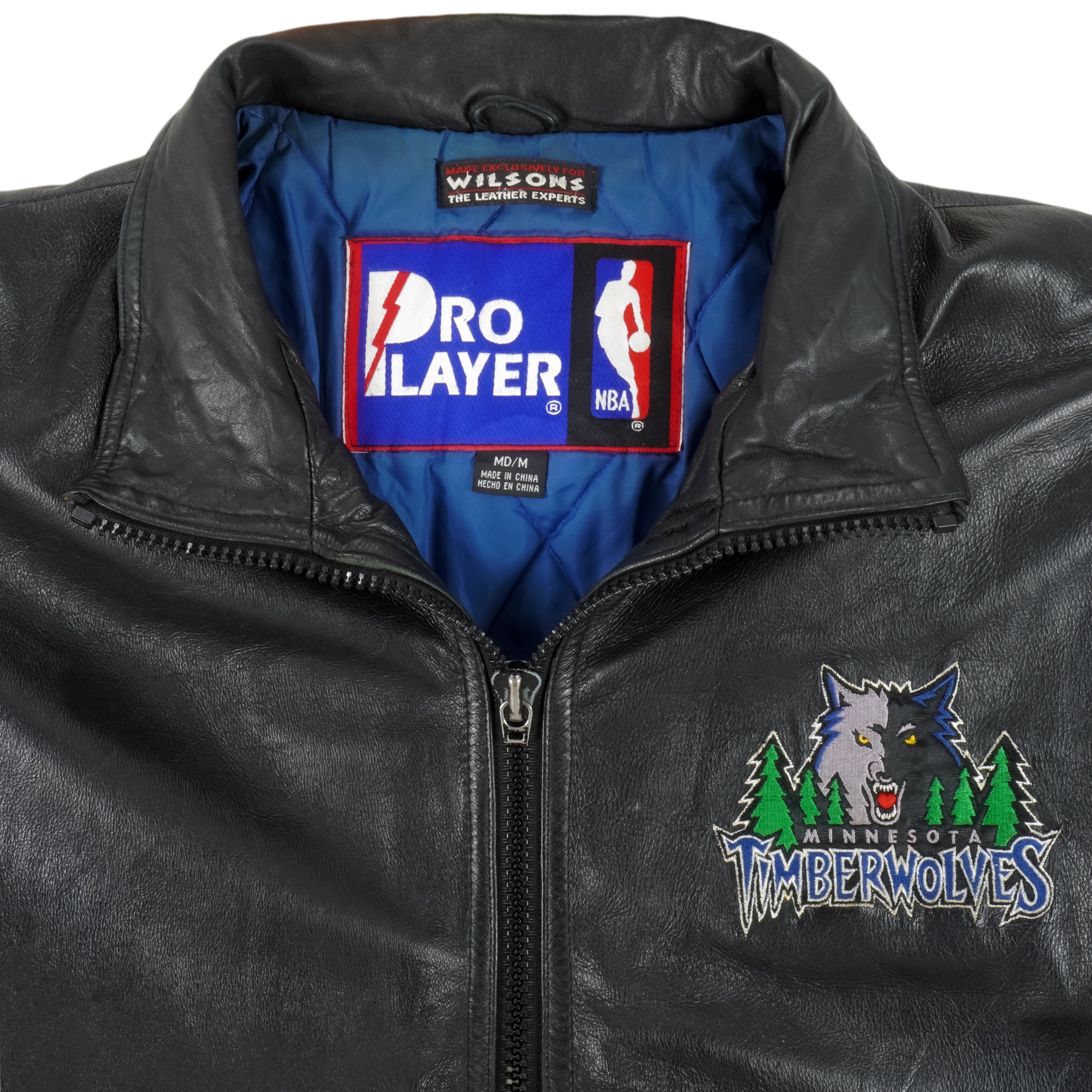 NBA Utah Jazz Red Blue Leather Bomber Jacket