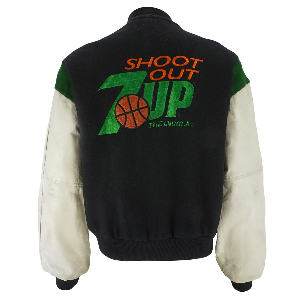 Vintage (Identity Inc.) - Shoot Out 7Up Leather Jacket 1990s Large Vintage Retro