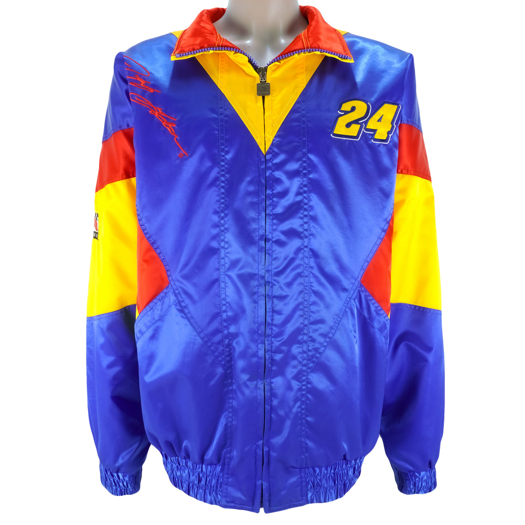 NASCAR (Nutmeg) - Jeff Gordon #24 Big Spell-Out Jacket 1990s X-Large Vintage Retro