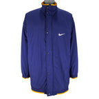 Nike - Blue with Yellow Spell-Out Jacket 1990s X-Large Vintage Retro